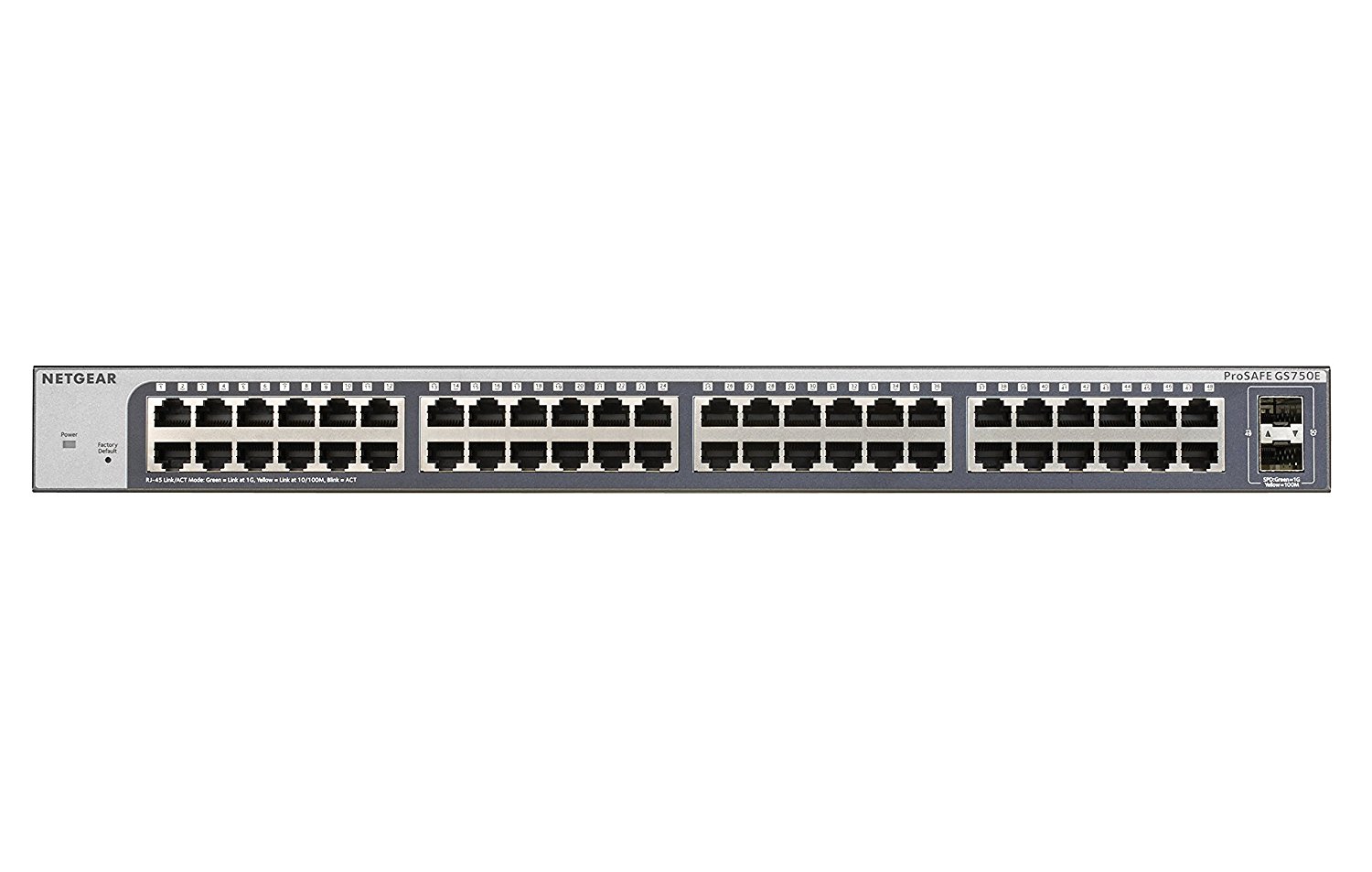Switch Configurable Prosafe Plus 48 Ports Gigabit  Rackable - 2 SFP